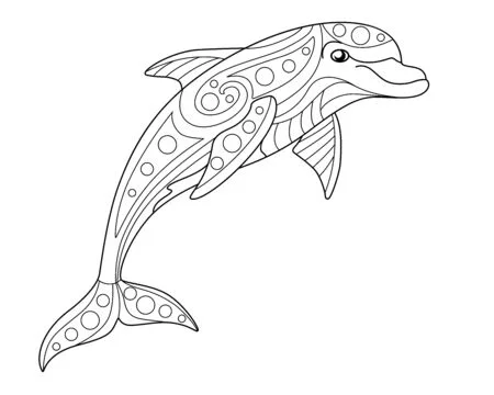 Delfin kolorowanki